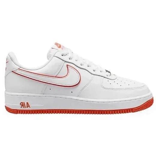 Nike Nike Air Force 1 White/Orange Sole Sneakers White - 1