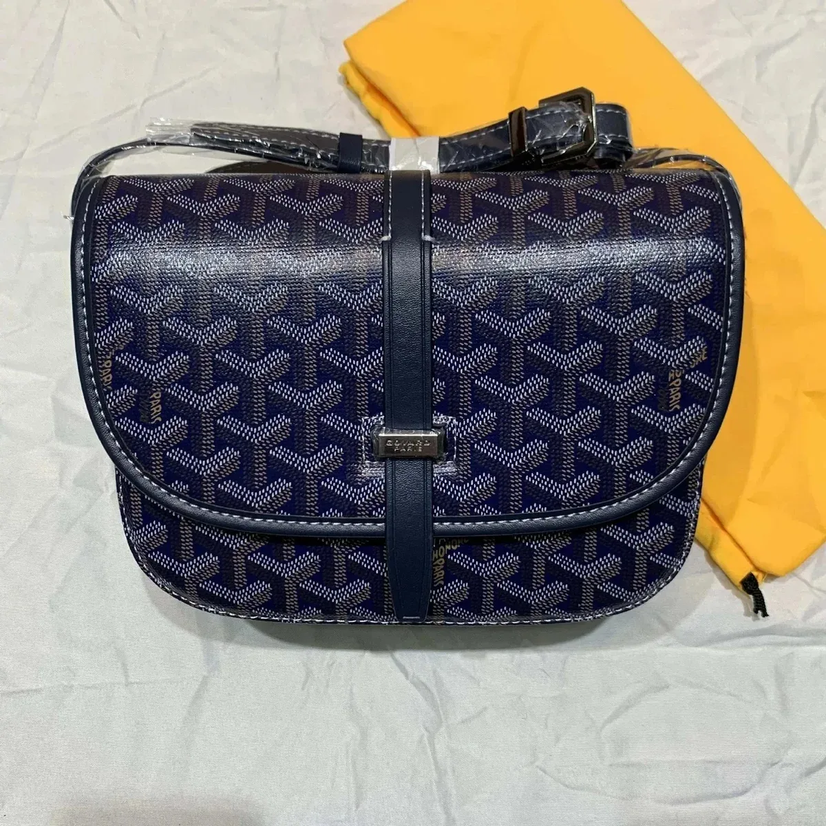Goyard Goyard Monogram Satchel Navy Blue Crossbody Bag Navy - 1