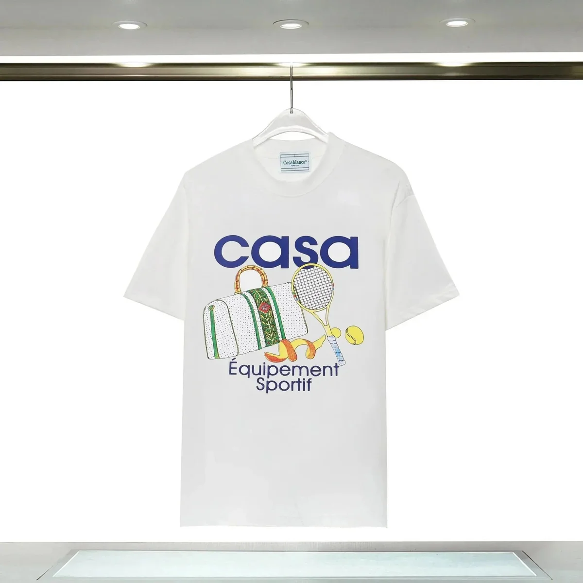 Casablanca Casablanca Tennis Club White T-Shirt White - 1