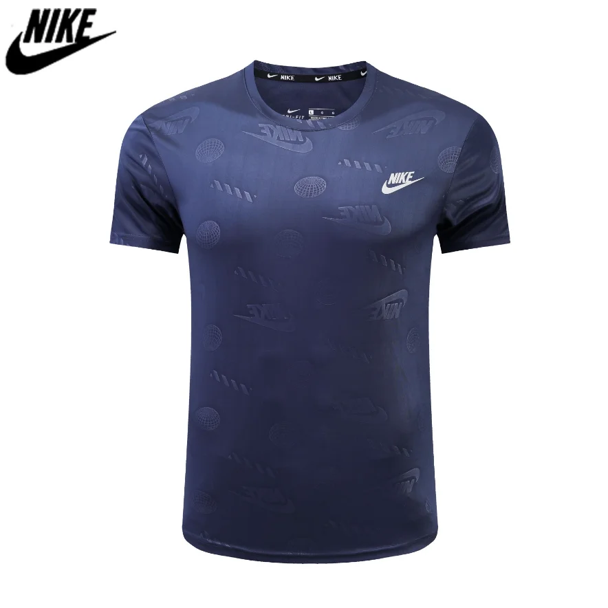 Nike Nike T-Shirt Navy Solid T-Shirt Navy - 1