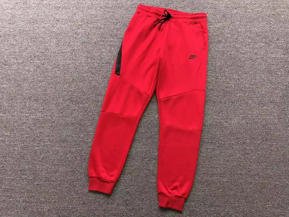Nike Nike Red Solid Sweatpants Red