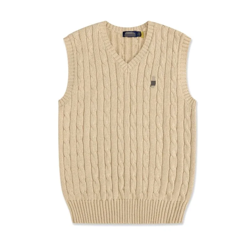 Other Classic Khaki Cable Knit Vest Beige - 1