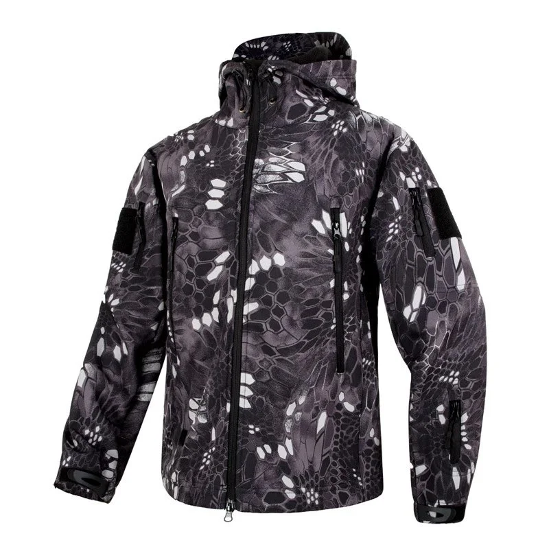 Other Black Python Print Zip-Up Technical Jacket Black - 1