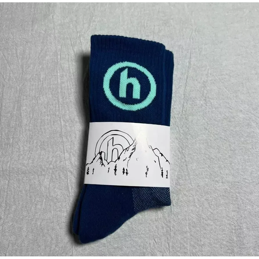 Other H Socks H Blue + Lake Blue Crew Socks Blue - 1