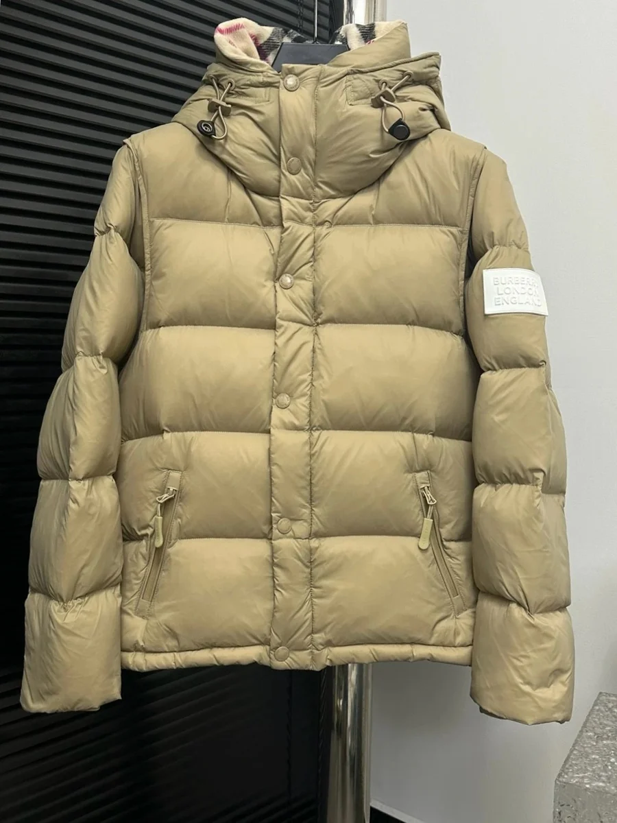 Burberry Burberry Beige Hooded Puffer Jacket Beige
