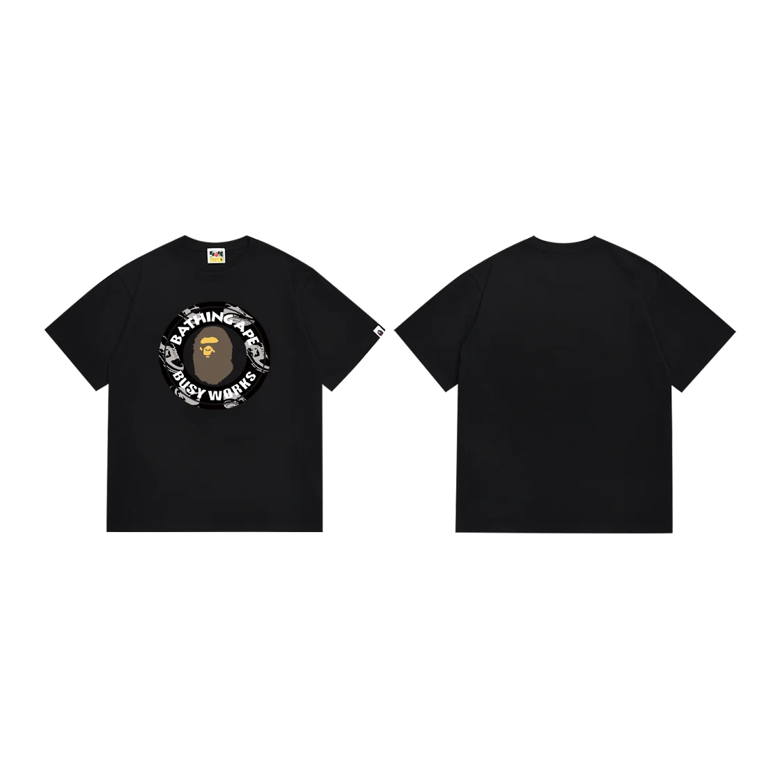 A Bathing Ape A Bathing Ape BAPE STA Black Busy Works T-Shirt Black - 1