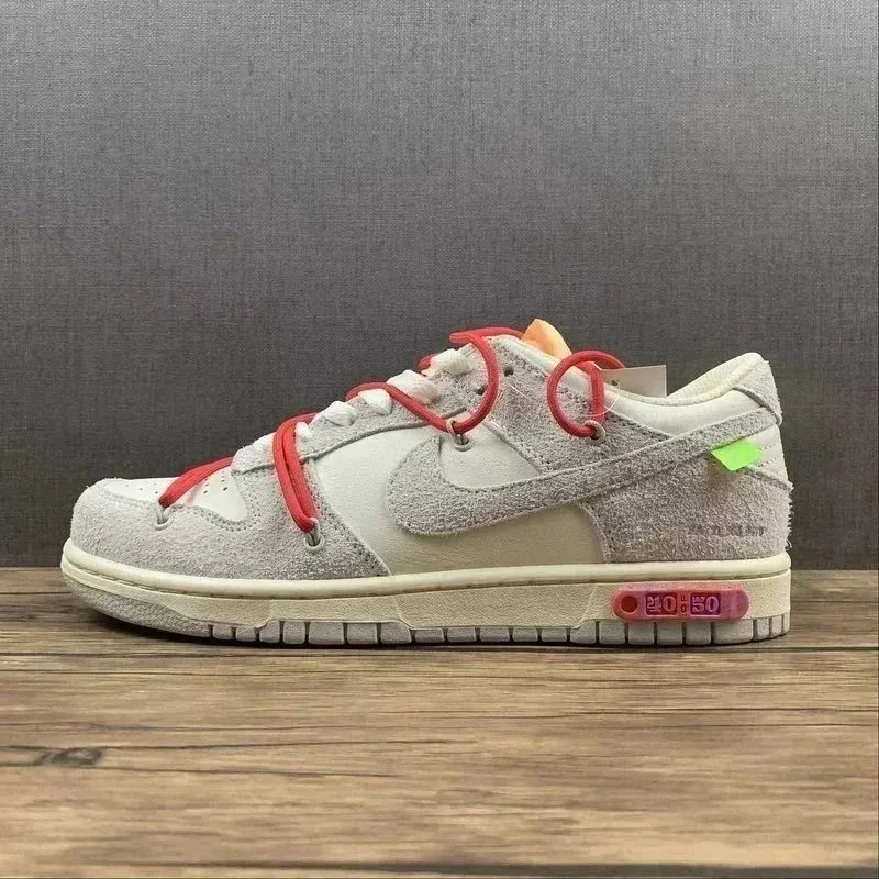 Nike Nike Dunk Low Off-White '40/50' Sneakers Grey - 1