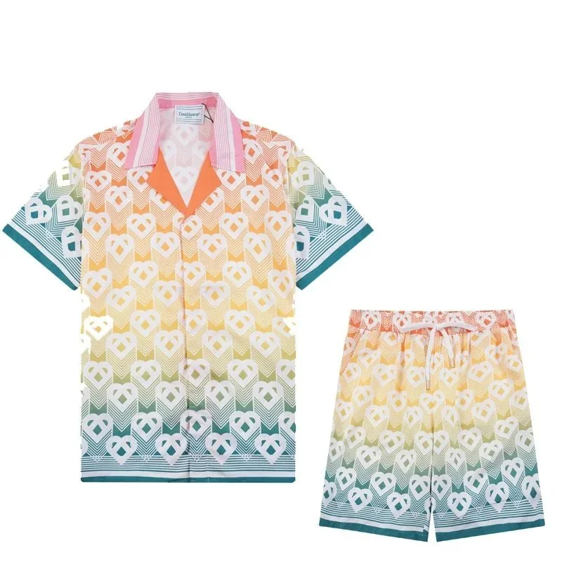 Other Unknown Brand Gradient Heart Print Co-ord Set 37 Casual Multicolor - 1