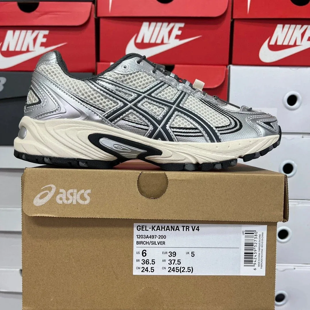 ASICS Asics Gel-Kahana TR V4 Birch/Silver Sneakers Silver