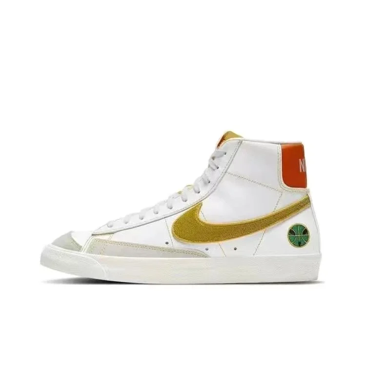 Nike Nike Blazer Mid '77 White/Gold Outer Space Colorway Sneakers White - 1