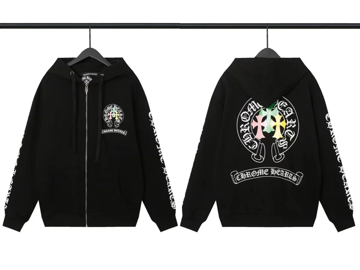 Chrome Hearts Chrome Hearts CH Cross Black Zip-Up Hoodie Black