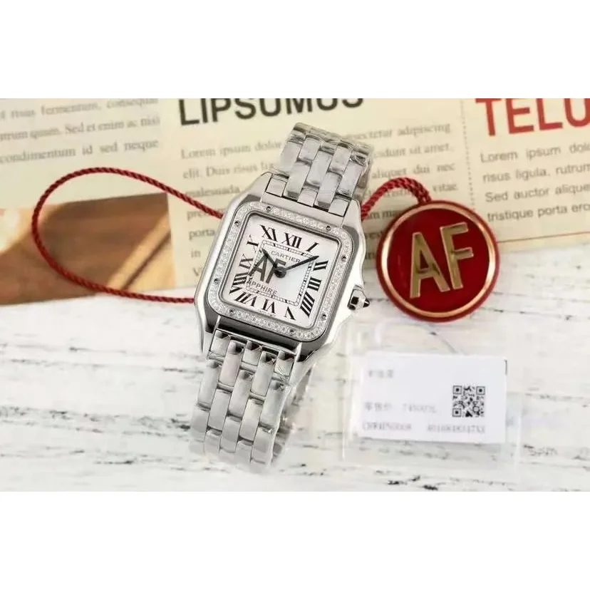 Cartier Cartier Panthère Diamond 4 Watch Silver - 1