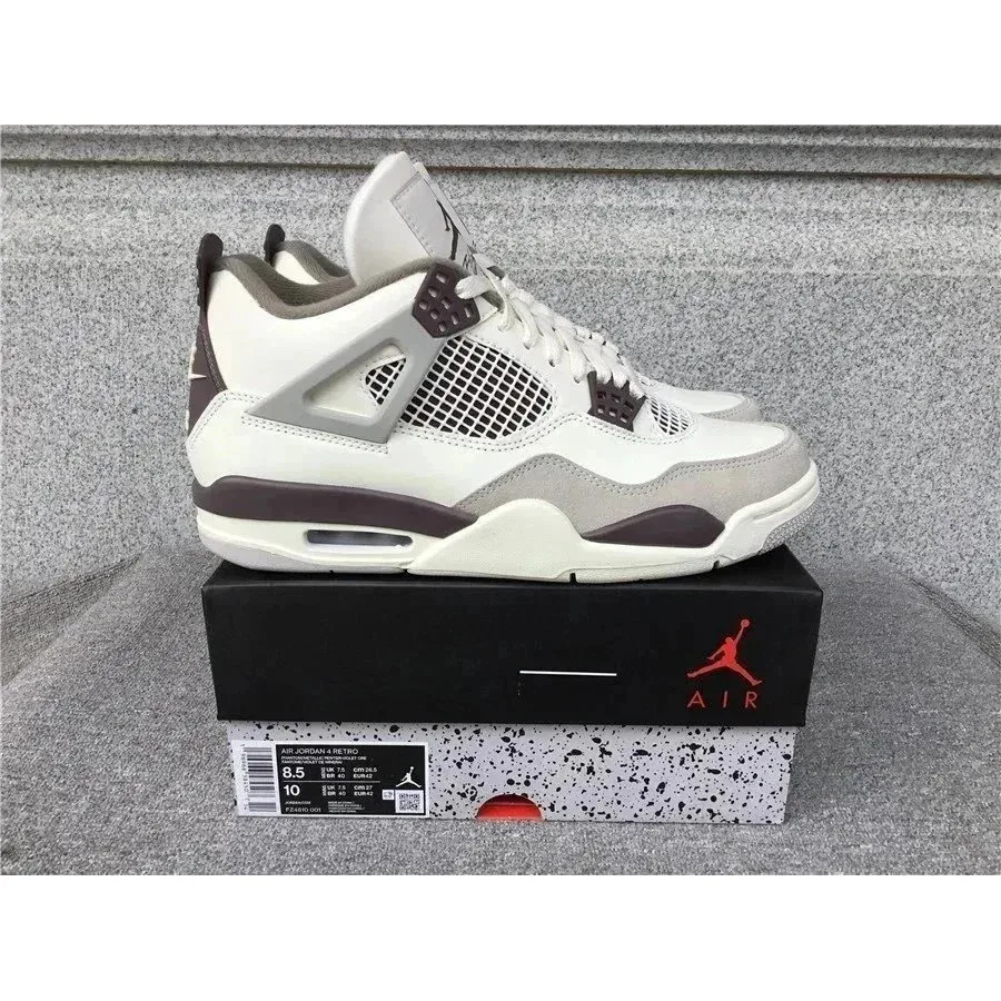 Nike Nike Air Jordan 4 White/Medium Grey/Sail Sneakers White - 1