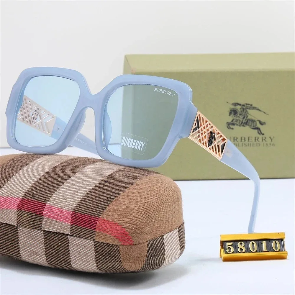 Burberry Burberry Blue Square Sunglasses Eyewear Blue - 1