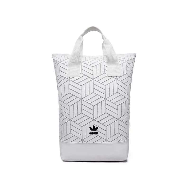 Adidas Adidas Three Stripes White Geometric Tote Bag White - 1