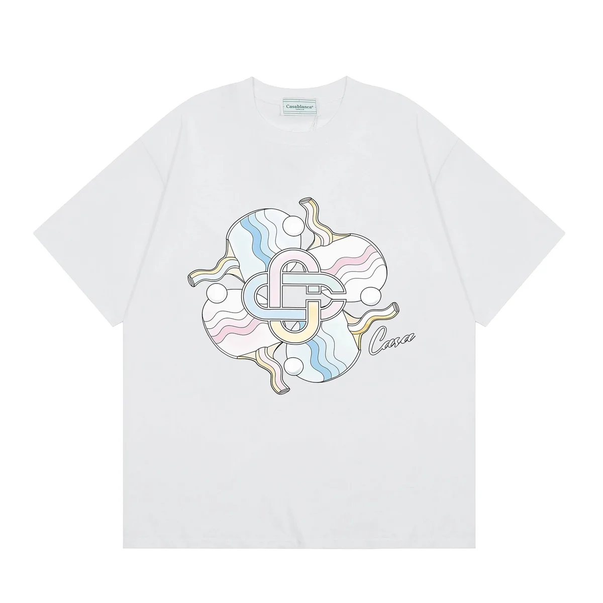 Casablanca Casablanca Casa White T-Shirt White - 1