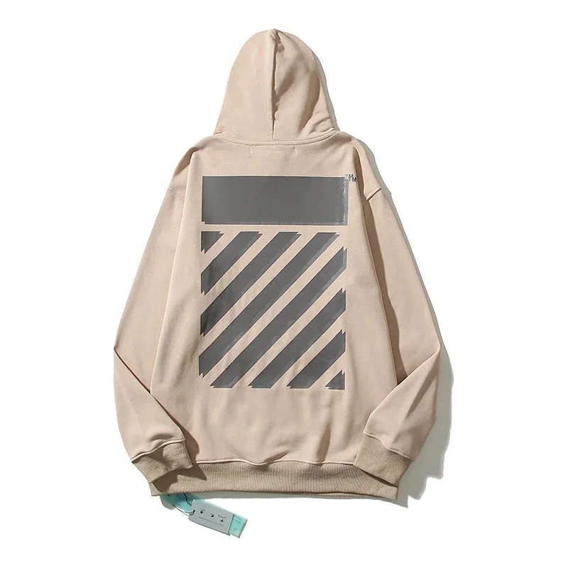 Off-White Off-White OW Hoodie 5092杏色 Sweatshirt Beige - 1