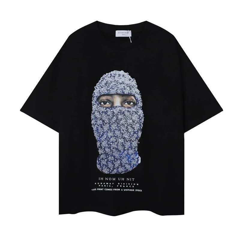 Other Unisex IH NOM UH NIT Black Print T-Shirt Black - 1