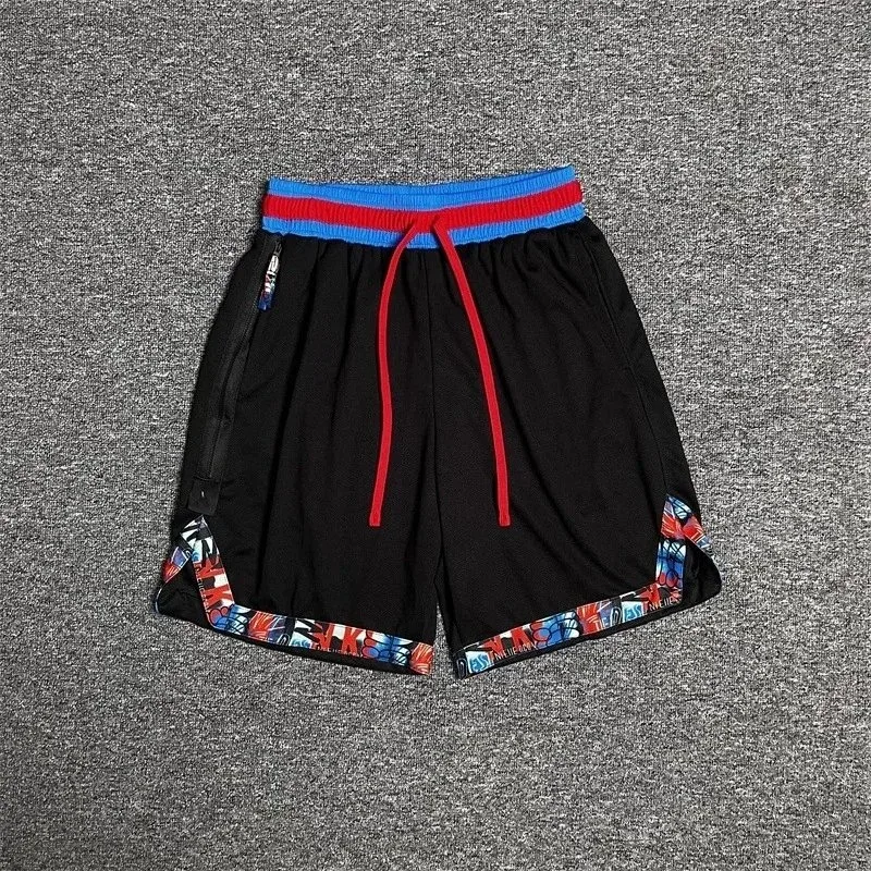 Other Black Spider-Man Print Basketball Shorts Black - 1