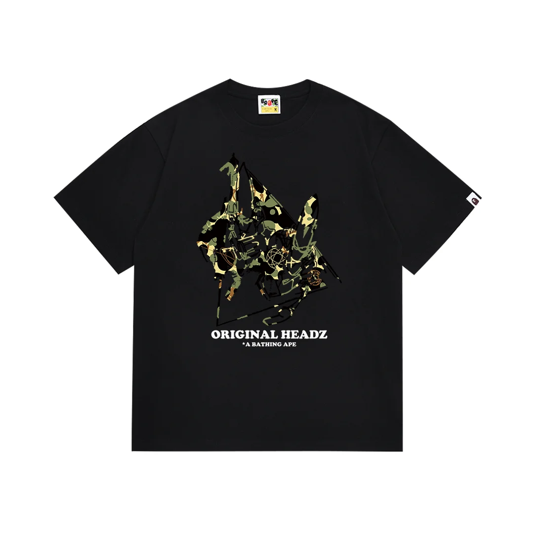 A Bathing Ape A Bathing Ape ORIGINAL HEADZ Black T-Shirt Black - 1