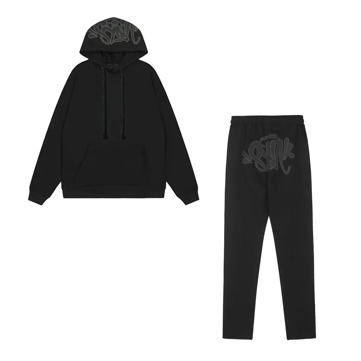 Other Black Set Top Quality Streetwear Tracksuit Black - 1
