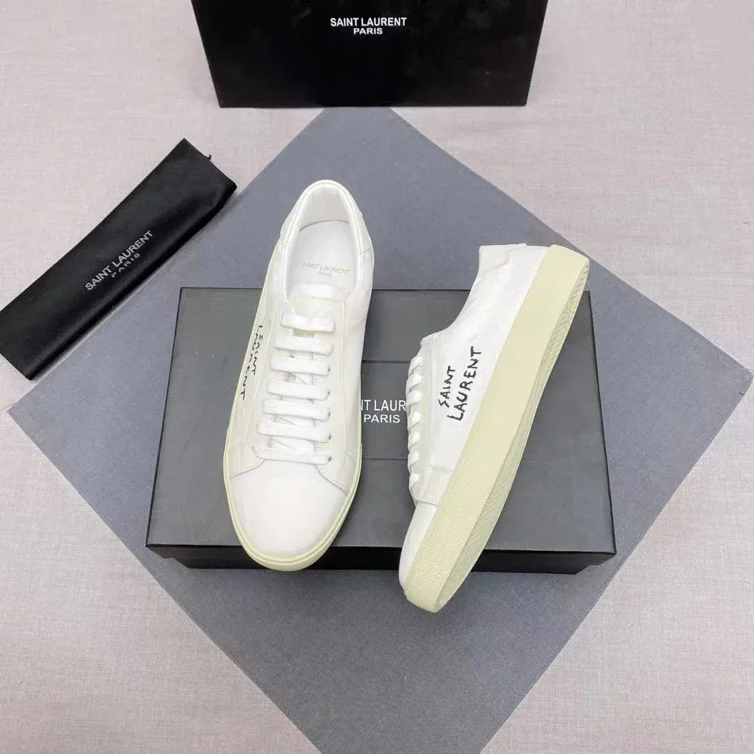 Saint Laurent Saint Laurent Classic Logo White Sneakers White - 1