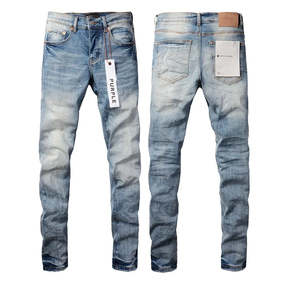 Purple Brand Purple Brand 9016 Light Wash Jeans Blue - 1