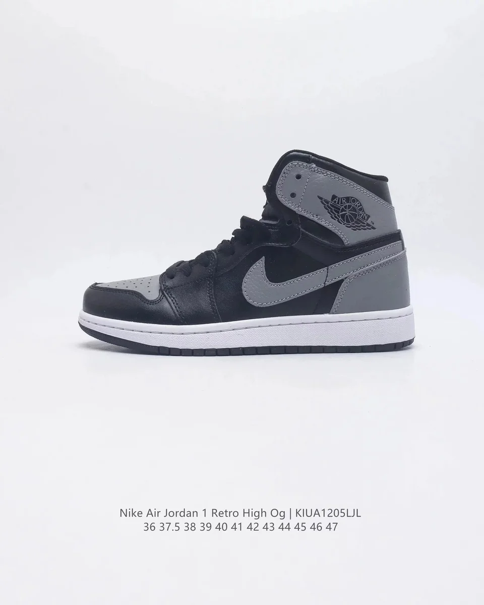 Nike Nike Air Jordan 1 Retro High OG Black/Grey Sneakers Black - 1