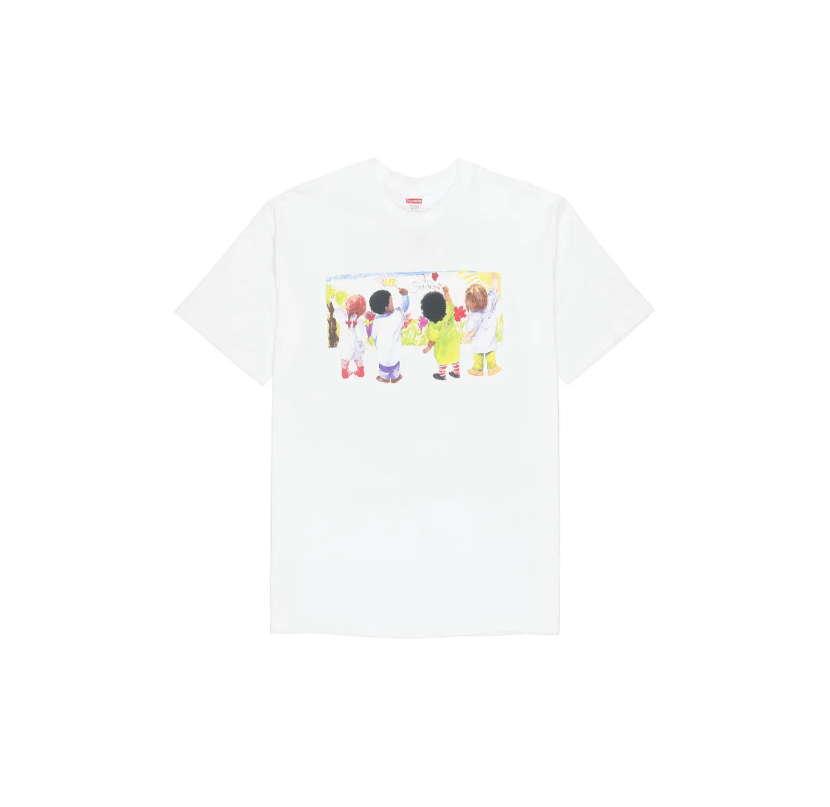 Supreme Supreme Children Art Print White T-Shirt White - 1