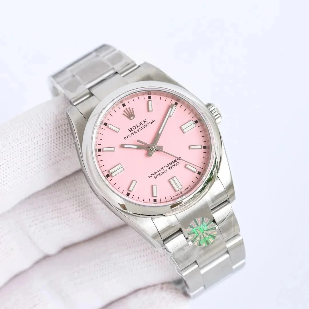 Rolex Rolex Oyster Perpetual Pink Dial Watch Pink