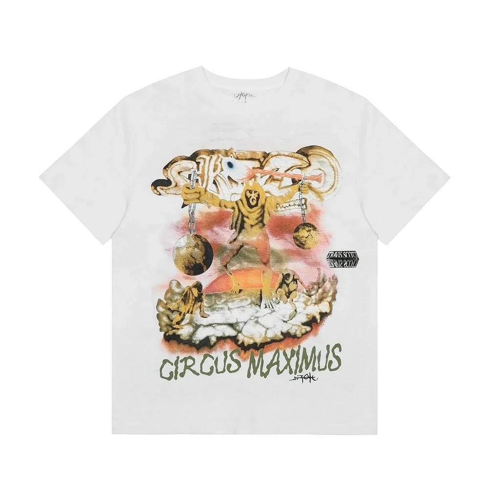 Travis Scott Travis Scott Cactus Jack Circus Maximus White T-Shirt White