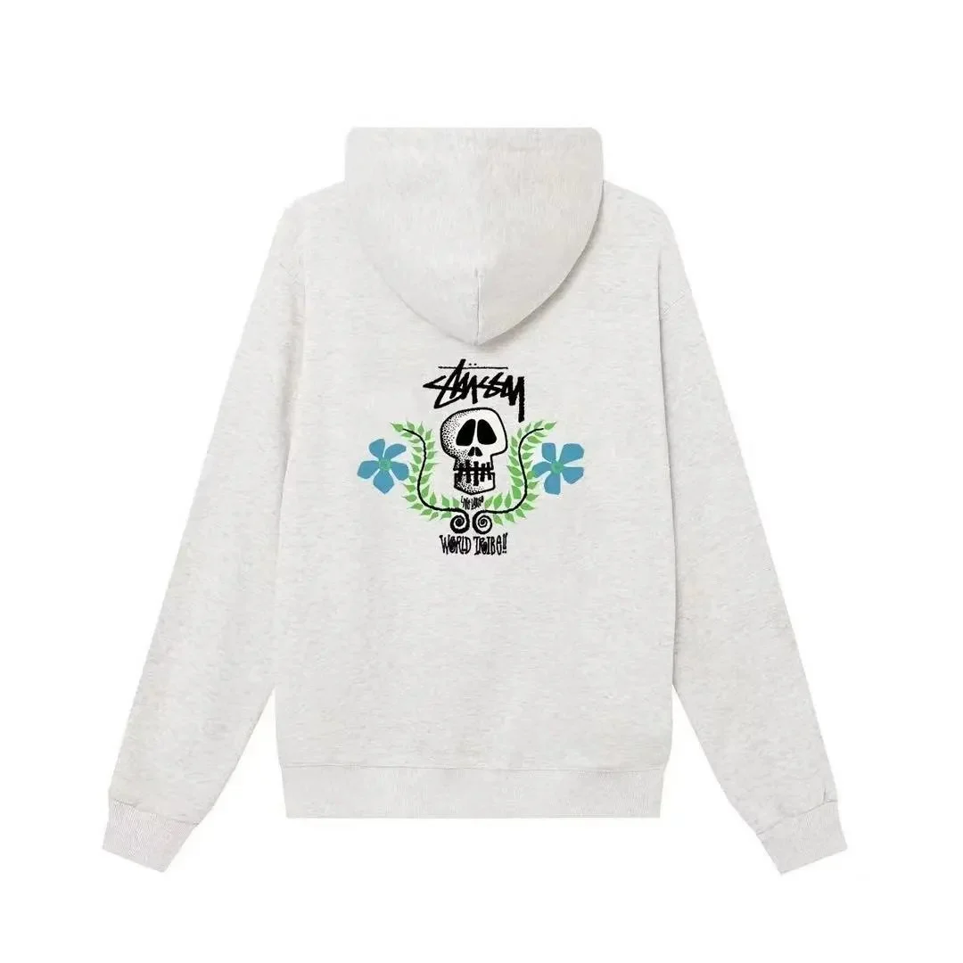 Stussy Stussy World Tribe Hoodie Ash Grey Grey - 1