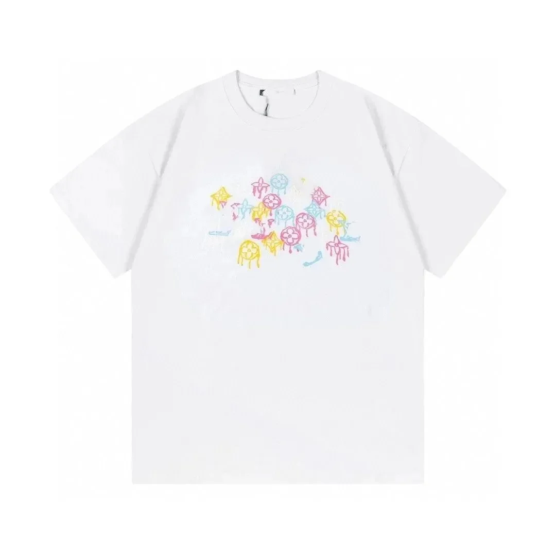 Other Multicolor Print Oversized T-Shirt White - 1