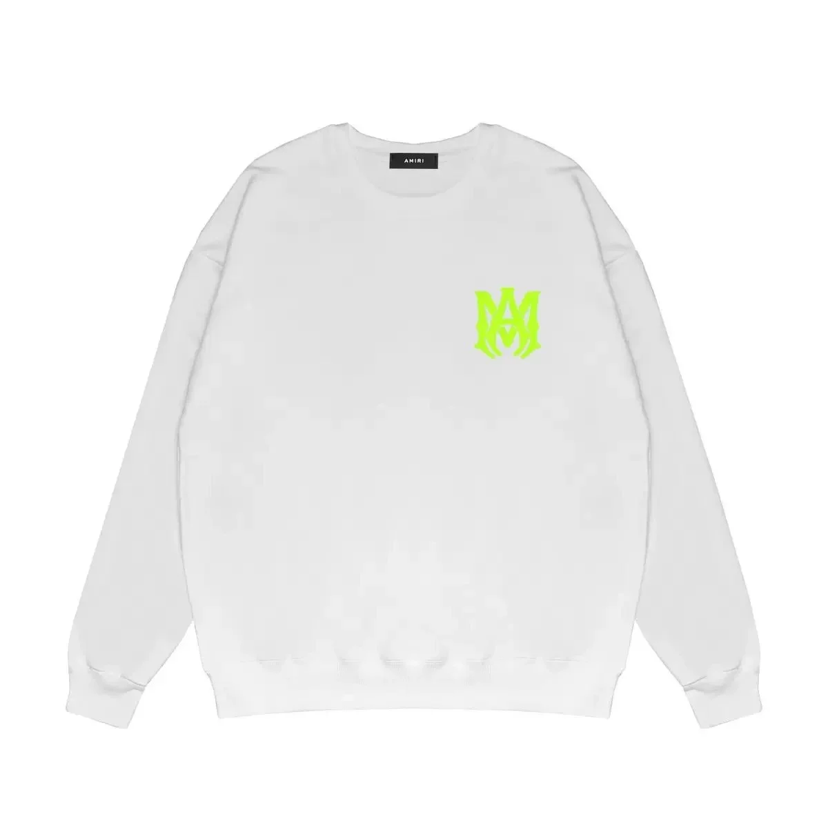 Amiri Amiri White 'M' Logo Crewneck Sweatshirt White - 1