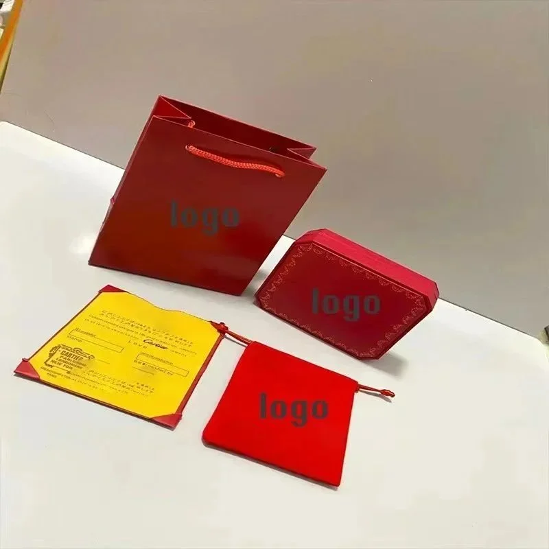 Cartier Red Gift Set with Box, Bag & Pouch