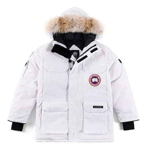 Canada Goose Canada Goose Expedition White Fur Hood Parka White - 1