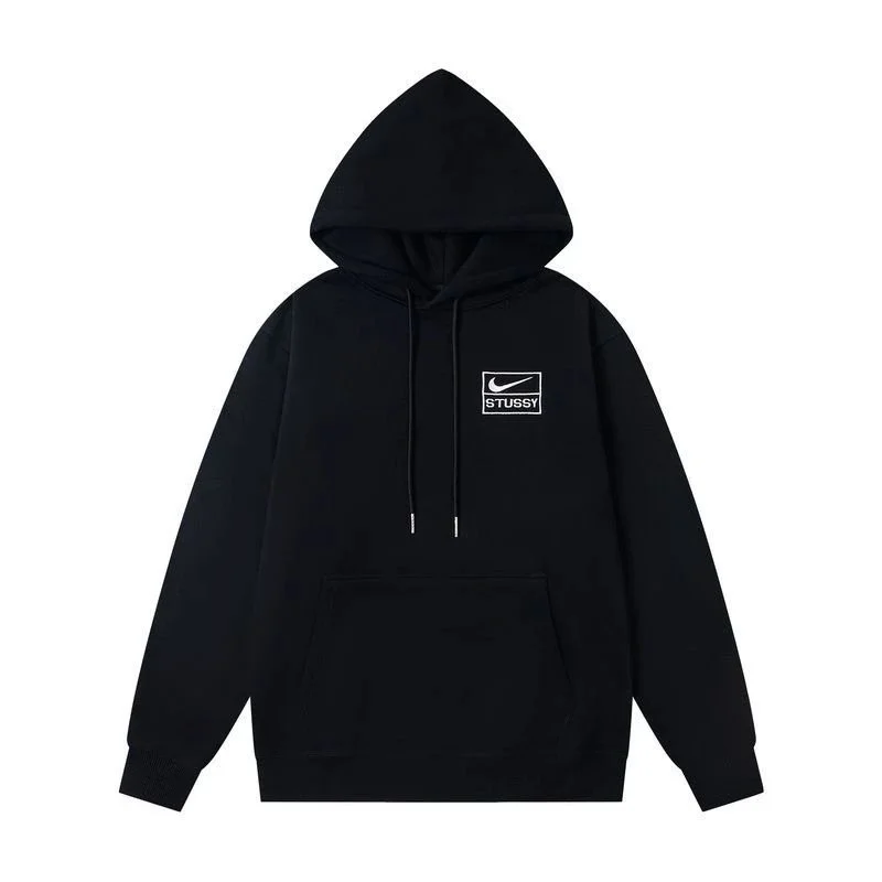Stussy Stussy Basic Logo Black Hoodie Black - 1