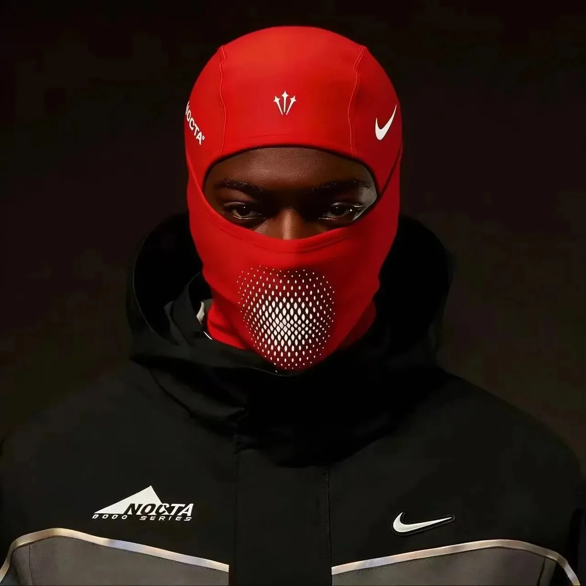Nike Nike Nocta Red Balaclava Headwear Red