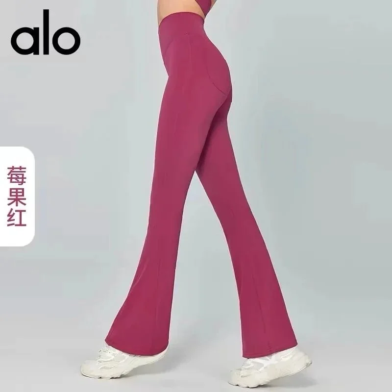 Alo Yoga Alo Berry Red Flare Leggings Red - 1
