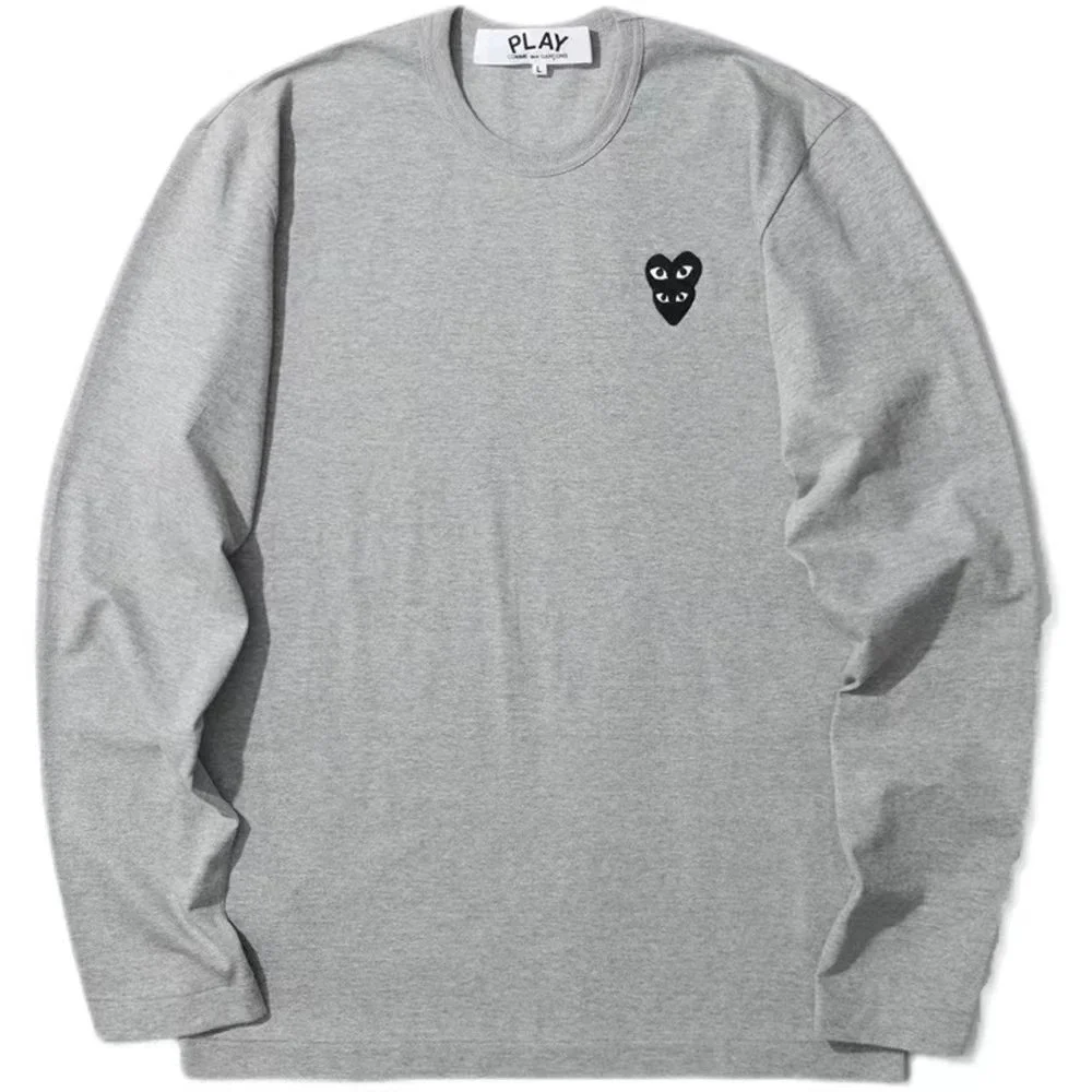 Comme des Garçons Comme des Garçons PLAY Grey Heart T-Shirt Grey - 1