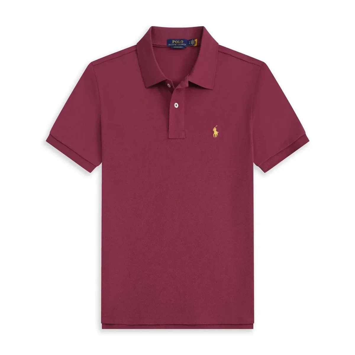 Polo Ralph Lauren Polo Ralph Lauren Classic Logo Polo Shirt Burgundy Red - 1