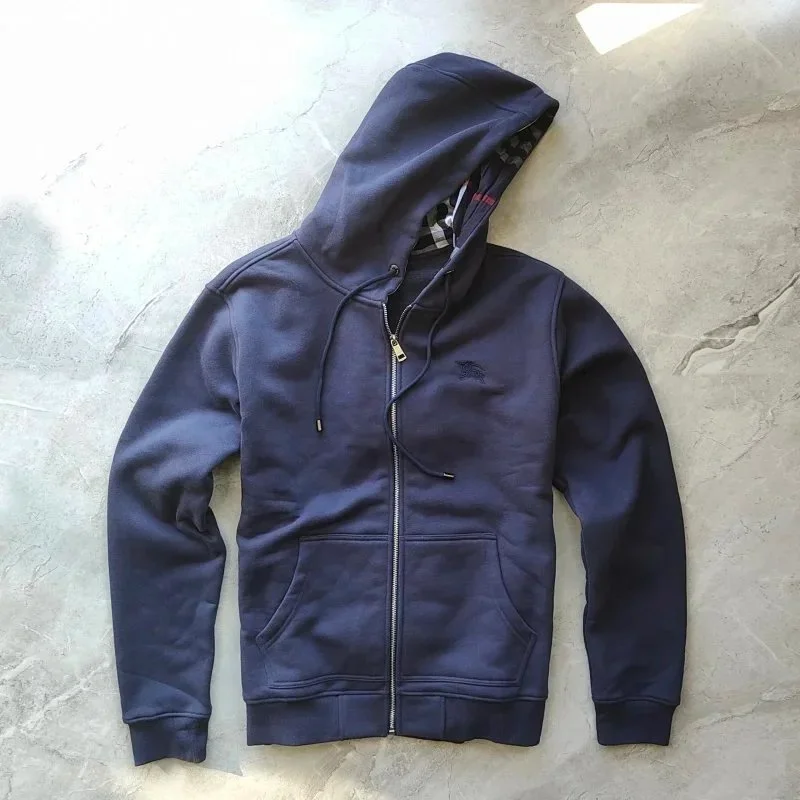 Burberry Burberry TB Monogram Navy Hoodie Sweatshirt Navy - 1