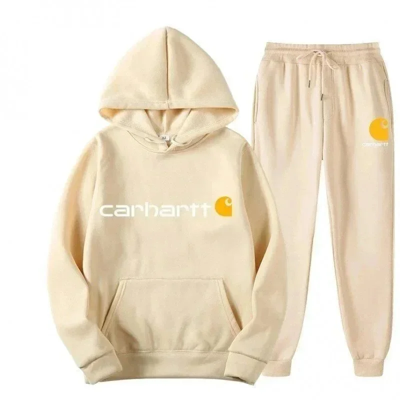 Carhartt Carhartt Beige Hoodie & Sweatpants Set Beige - 1