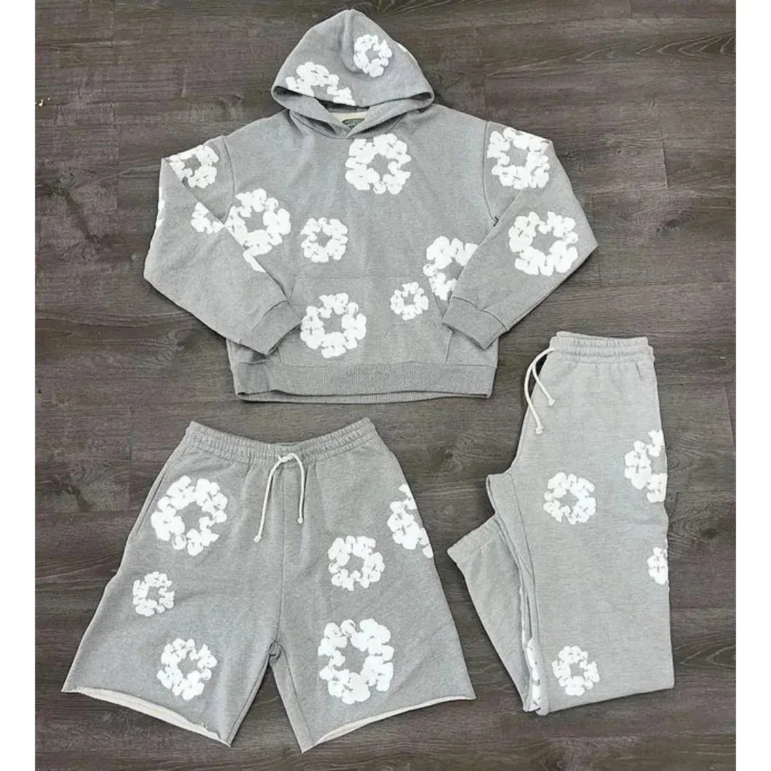 Other Grey Floral Three-Piece Co-ord Set Grey - 1