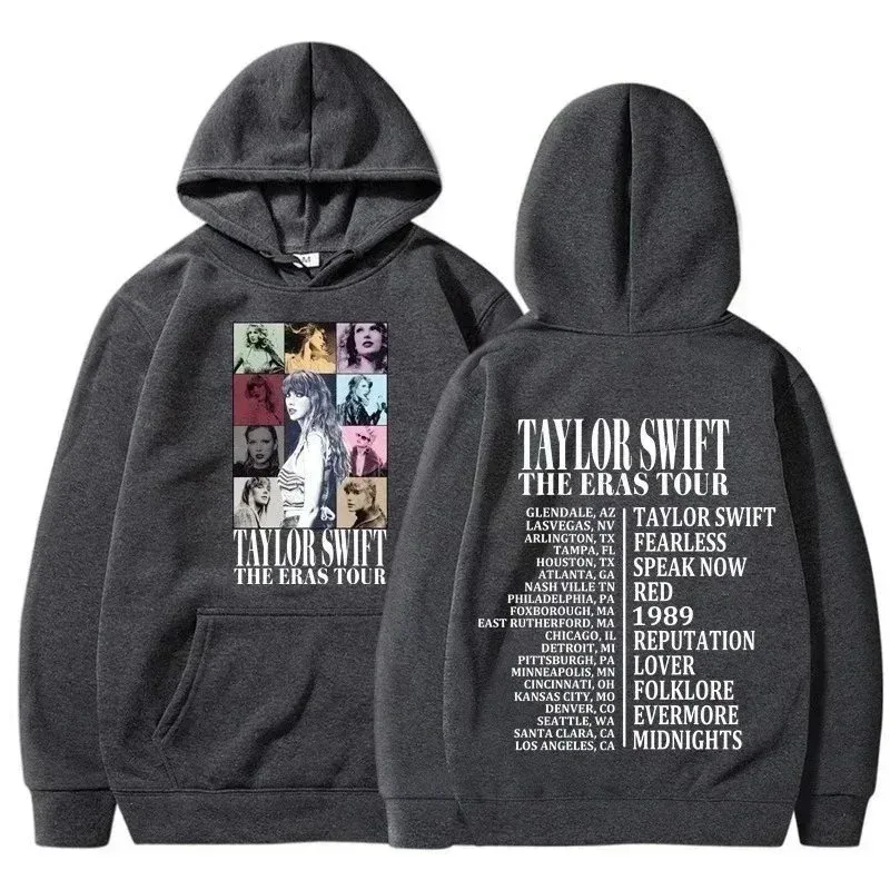 Other Taylor Swift The Eras Tour Hoodie Grey Grey - 1