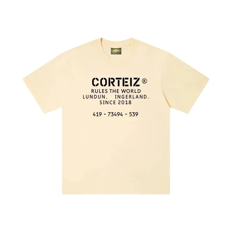 Corteiz Corteiz Rules the World Cream T-Shirt Cream - 1