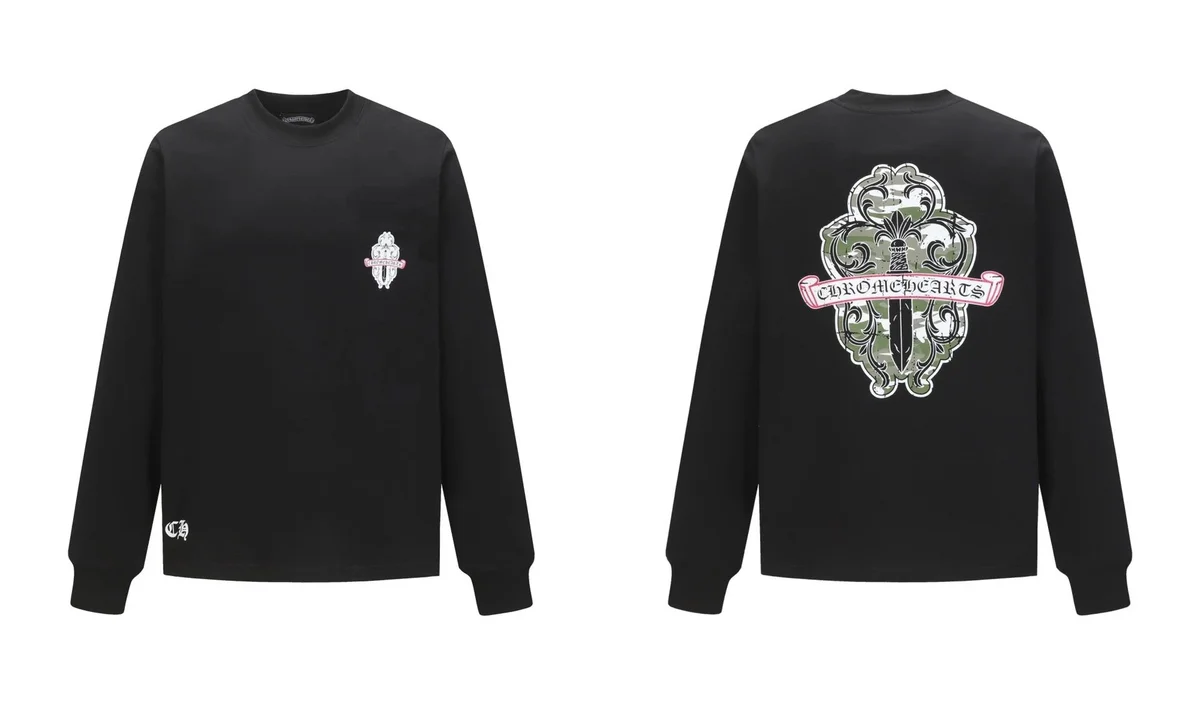 Chrome Hearts Chrome Hearts CH Cross Long Sleeve T-Shirt Black Black - 1