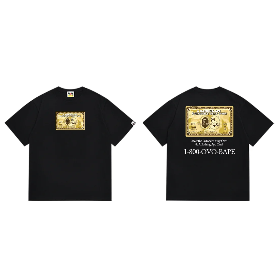A Bathing Ape A Bathing Ape BAPE STA 195 Black T-Shirt Black - 1