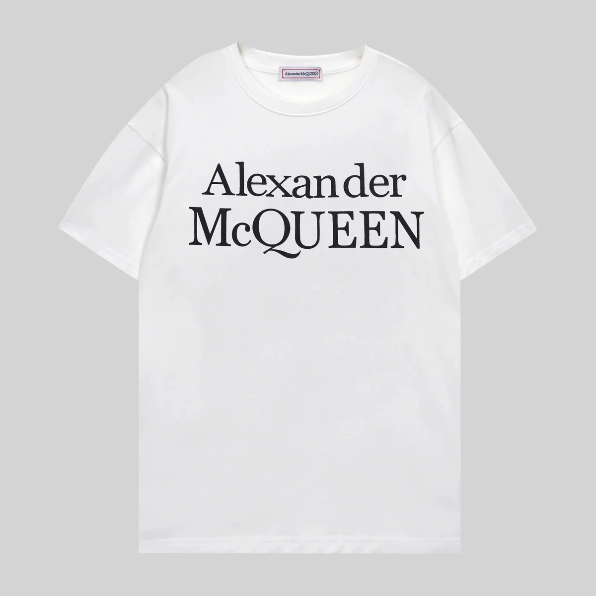 Alexander McQueen Alexander McQueen McQueen White Logo T-Shirt White