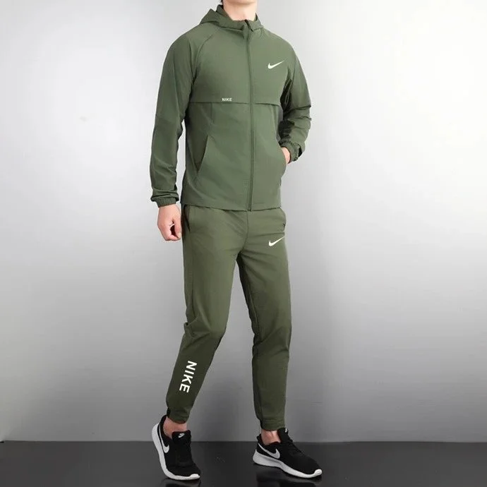 Nike Nike Air Tech Fleece Olive Green Tracksuit Green - 1